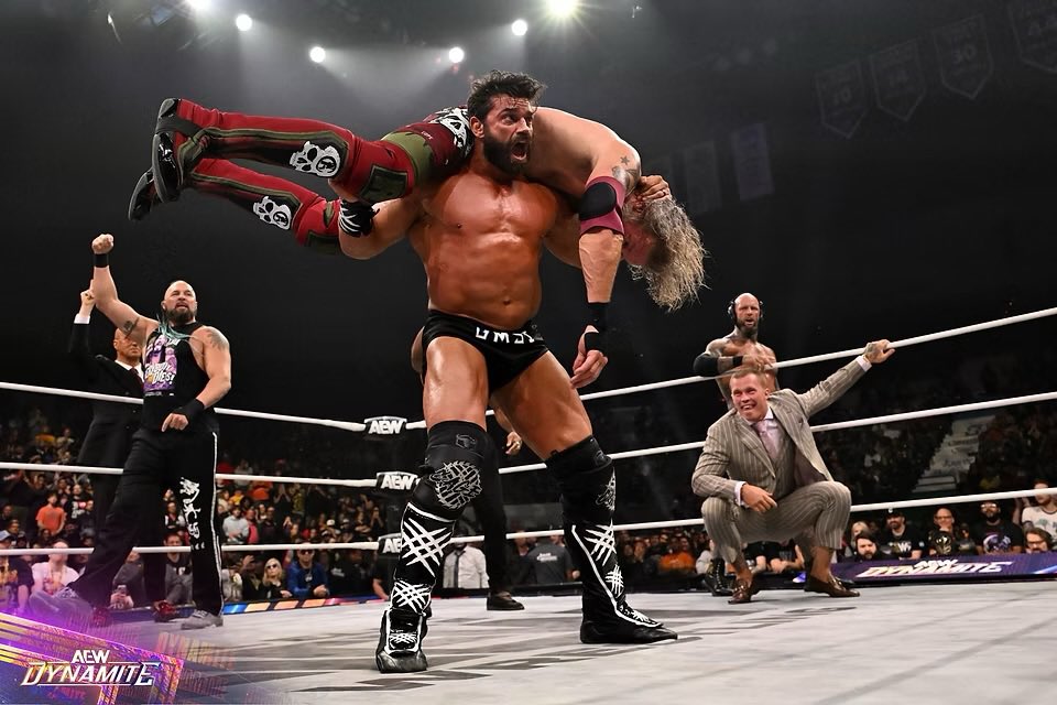 ProtostarIt's tweet photo. It's always hilarious watching legends come in here thinking they were going come in here and take our spots.

#AEWDynamite https://t.co/2LNdBQUno3