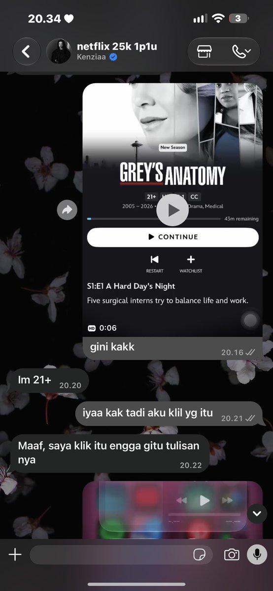 chanbaekaddict_'s tweet photo. ni akun reseller kocak bgt aneh, gw beli disney di dia buat nonton grey’s anatomy lah, eh muncul verif kalo 21+ tapi tanggapan dia malah seakan” nyalahin gw pencet no (bukan yg 21+) ??? dan ga kasi gw solusi pdhl gw dah payment full, lanjutannya di qrt #zonauangᅠ  #bealanjaㅤ https://t.co/vXiaGu53aw