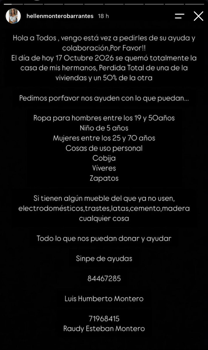 TraviersoL's tweet photo. Chiquillos si vieron lo del incendio de ayer en San Vicente de Moravia. 

Es la familia de la instructora del gimnasio donde voy. 

Posteo esto por si alguno desea ayudar. https://t.co/0lbIFXpdtO