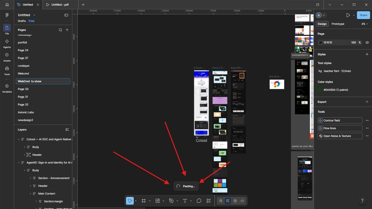 Ignorebysweet's tweet photo. @TomFigma So that was this but in some kind of buggy or glitchy way 
If I’m not wrong, When you select more than 200 images to upload to the Figma canvas
 
It shows that empty state

It only happens about 2 out of 10 times, not every single time

thanks Tom/Thomas Lowry https://t.co/UgsXUPMedz