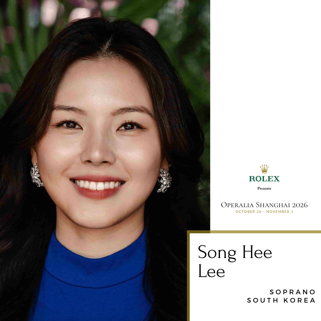 operaliacomp's tweet photo. 🎶 Introducing the Operalia 2026 Participants!
⭐️ Song Hee Lee, soprano, South Korea
Last season Song Hee Lee performed with William Christie & Les Arts Florissants & with Marc Minkowski and Les Musiciens du Louvre
#Operalia #Operalia2026 #OperaliaShanghai #Rolex #PerpetualArts https://t.co/d1ZSZXF9lq