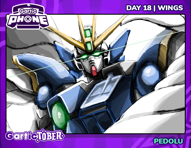 padolu_berera's tweet photo. Gartictober day 18 — Wings ⁠#gartictober #inktober #garticphone #gundam https://t.co/JeSJL2kapQ