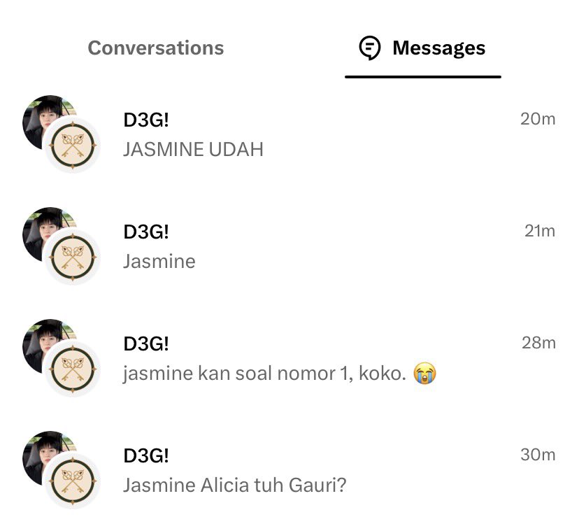 edeIhart's tweet photo. kalau di ti2t ada cici nismara, di d3g ada jasmine. https://t.co/oy86ulwCgM