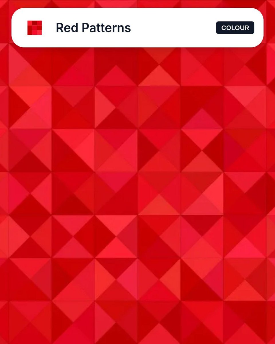 patterndesignrs's tweet photo. Learn more about 👉 Red patterns.
Red-based surface patterns derive their impact from the hue's unmatched visual weight and cross-cultural symbolic charge.
#redpattern #red #pattern
Link in comments ⬇️ https://t.co/mZZaYkTikb