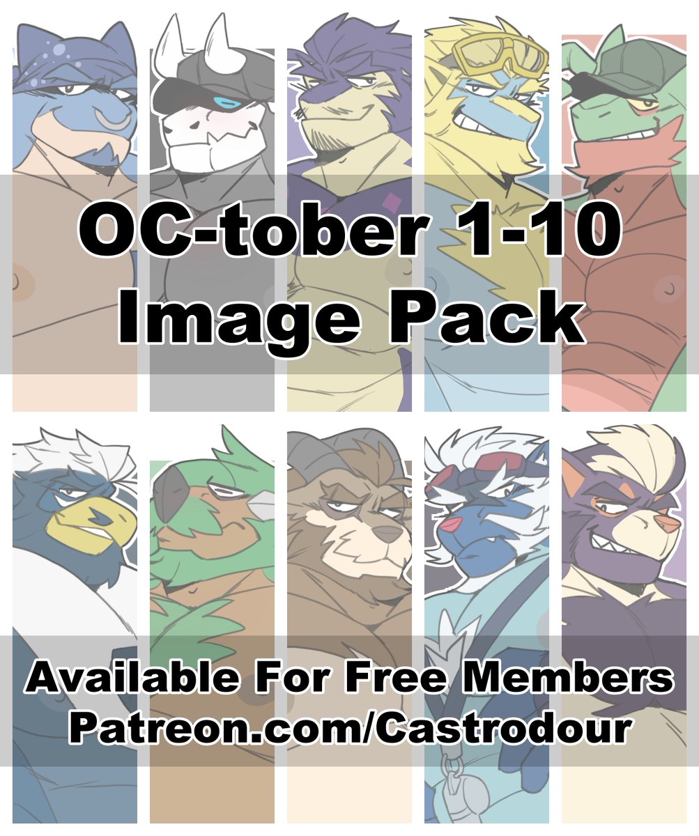 CastrodourArts's tweet photo. If anyone's interested, I've released a free image pack for Days 1-10 from my OC-tober challenge over at my P-site. All images are in higher res with some having slight adjustments! https://t.co/Xpv0iJFk4Q
