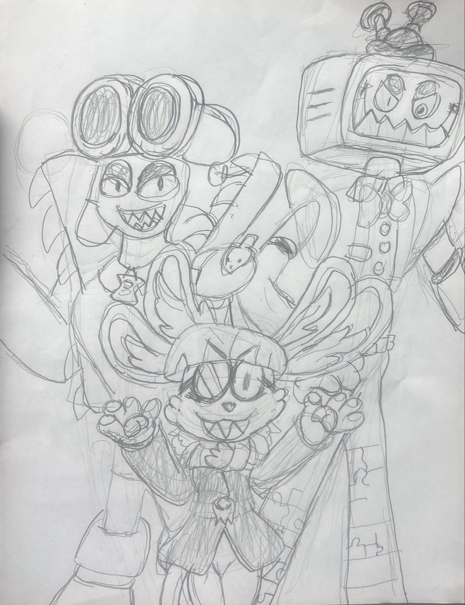 artsy_tanuki's tweet photo. A doodle of our main trio for #CallingAllVilains ! Puzzles and Weaponz were definitely a fun villain pairing in SMG4. Now I’m extra excited to see them again with a new pink face joining this villainous troupe.
#mrpuzzles #Weaponz #thepinkthing https://t.co/mTcQUvuQP3