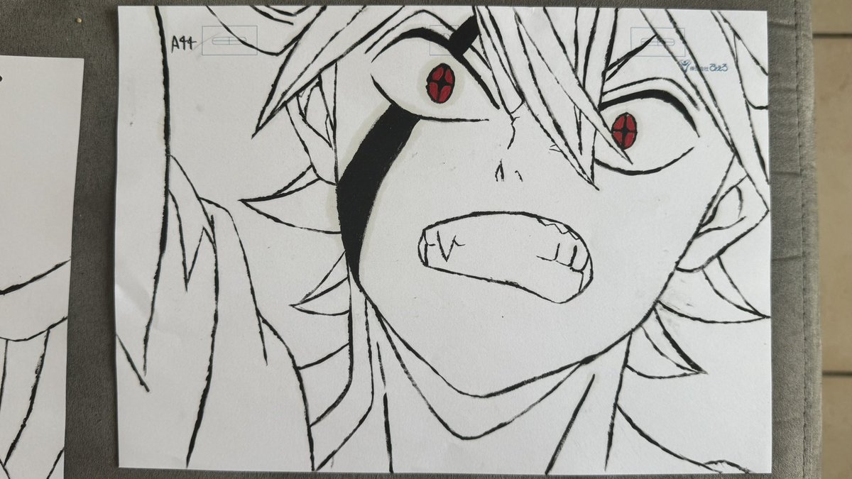 CoulonDorian's tweet photo. J’ai réalisé le lineart avec une peinture à l’huile et le remplissage numériquement. J’ai reçu des corrections fabuleuses de Kurihara-san et Takeda-san qui ont corrigés quasiment toute les frames de Asta! C’etait tellement complet que je pouvais me focaliser sur la peinture!
Merci à tous!