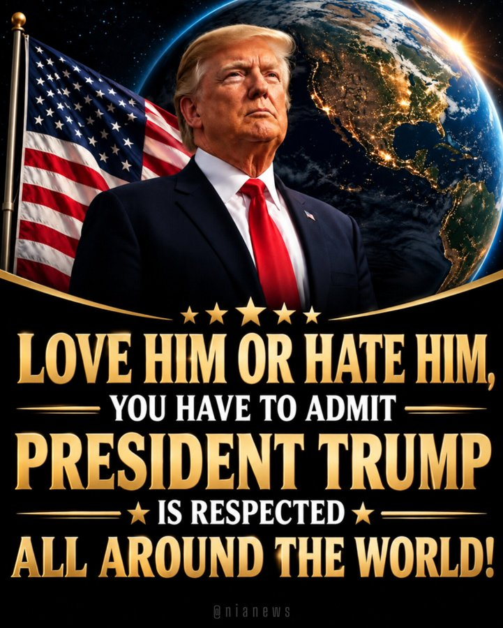 Susan56811's tweet photo. Love him or hate him—he is loved and respected all over the world.
What is your take on this? https://t.co/Ih0Z4zL5Nk