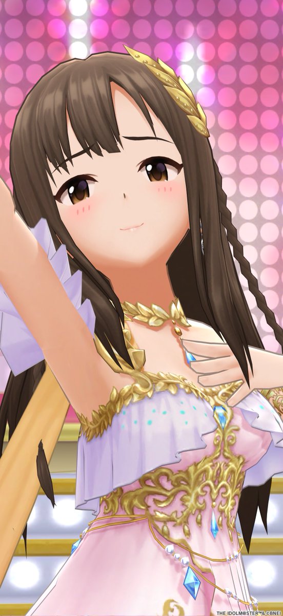 RinyaP_428's tweet photo. #水本ゆかりの清楚な10時18分の音色
#水本ゆかり #水本ゆかり生誕祭2026 
『エアリアルメロディア』

ゆかりのSSR衣装で一番好きな衣装ですね！その中でも太ももの金のリングが魅力的で、足を動かすと照明の光が当たってキラキラ輝くのが魅力的で好きです✨😇💘 https://t.co/1LPu3N4Mkt