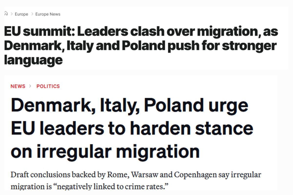 AnnaKa2525's tweet photo. Jak @MaciekDuszczyk kłamie ogłaszajac sukces po szczycie #UE.
Pisze o sojuszu Polski, Włoch i Danii i instrumentalizacji migracji...
Pomija jednak fakty.
Przed szczytem trzy państwa próbowały wprowadzić do agendy zapis łączący migrację z przestępczością.
1
https://t.co/eTErkVeLdn https://t.co/cPDGJ5oz5k