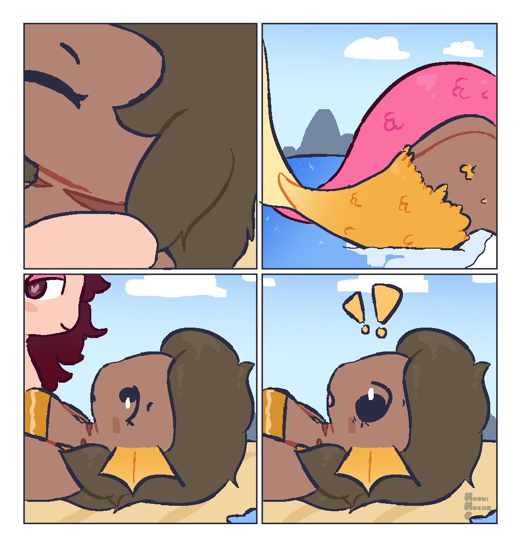 MooniMochaCat's tweet photo. waiter! waiter! there are gay fishes on my beach (contest submission)

🧵 (4/7) https://t.co/7i7wSvkSW3