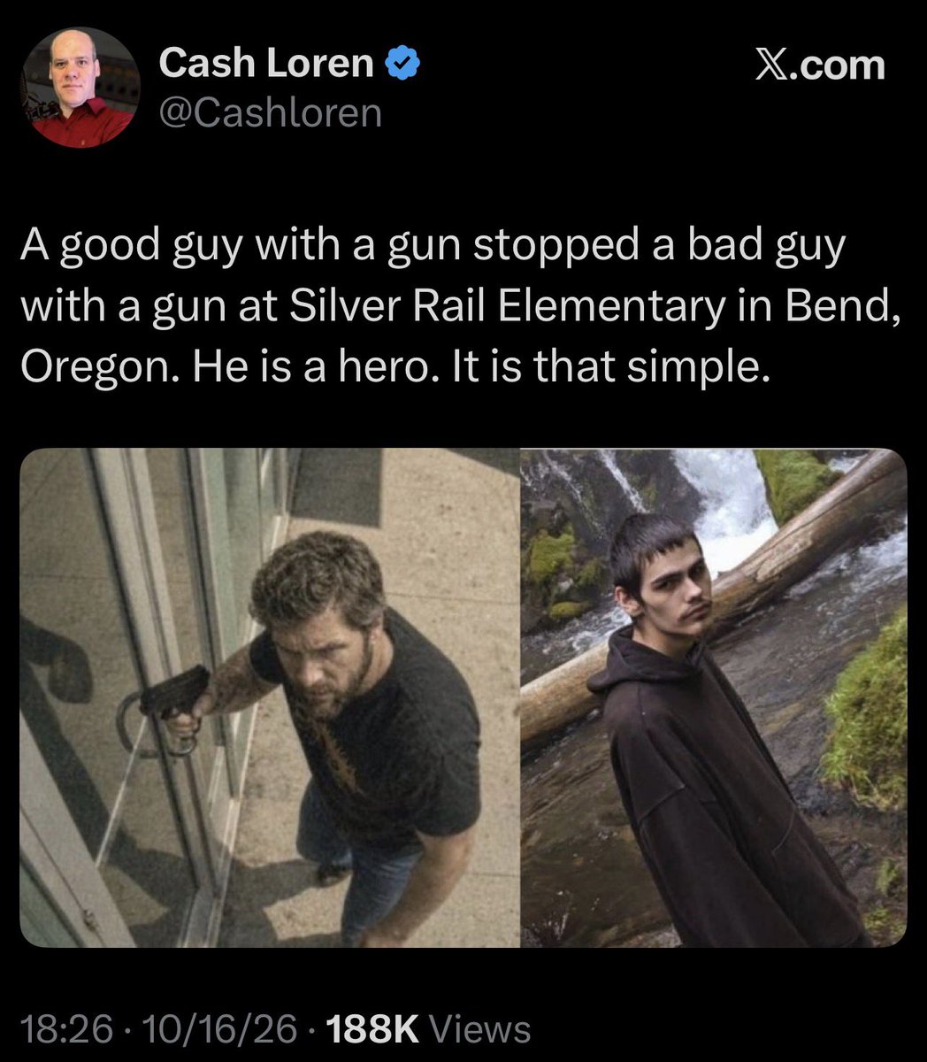 shrugdeaIer's tweet photo. “A good guy with a gun” and it’s a scared father forced to blow away a teenager. He didn’t even come forward himself, he’s so traumatized. His damn brother identified him and is practically doing a media circuit. https://t.co/9kWDScA1Yr