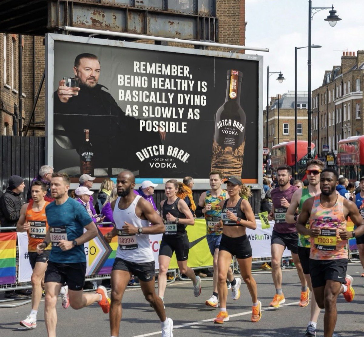 rickygervais's tweet photo. Americans! 
As you know, Dutch Barn will be available in The US from next month. Do you think I need to change my style of advertising for your country? https://t.co/A5dpH9KqMK