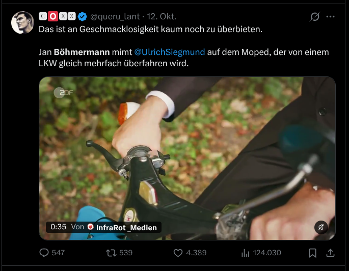 NikithebIocker's tweet photo. Das ist an Geschmacklosigkeit kaum noch zu überbieten.  
Der rechte schweizer Zirkusaffe @queru_lant macht sich lustig über behinderte Menschen die den Berghang heruntergeschupst werden.
Braube #Dopelmoral

Ist jetzt eigentlich jeder der eine blaue Simse fährt, S-A Siegmund? https://t.co/z3YlkeQ1Lw