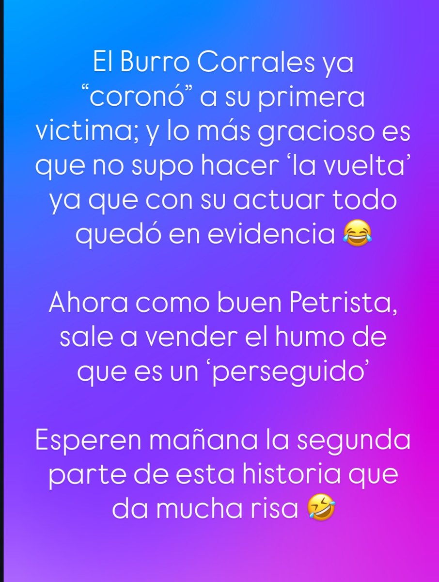 JoseRLarrarteG's tweet photo. 🔴#UnDato🔴

Esperen mañana lunes desde las 6AM la segunda parte de esta historia firmada por el Burro Corrales (@juanscorralesg) donde expondremos los cuestionamientos a dos contratos que él firmó en medio de un presunto desfalco registrado en Medellín.

¿Qué tendrá por decir?🔥 https://t.co/MRcNpkBspB