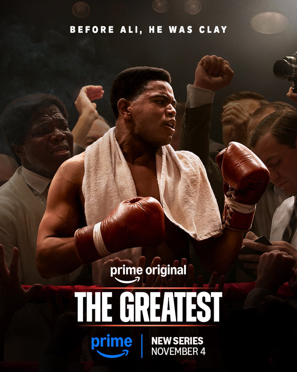 AliCenter's tweet photo. Discover the man who became the legend. THE GREATEST is an 8-episode event starring Jaalen Best as Muhammad Ali, arriving November 4 on @PrimeVideo. https://t.co/sN25j2bv6d