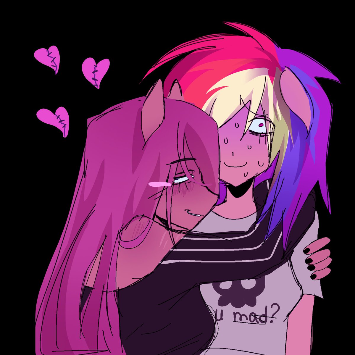 gruzomeow's tweet photo. #RainbowDash #PinkiePie #Pinkamena #Mlp #MyLittlePony 🩷 https://t.co/maSDObWM41