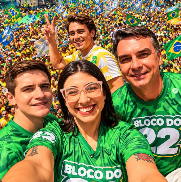 LunaBambam74's tweet photo. 🗣️ Parabéns São Paulo! 💛💚 Parabéns Brasil! ✨🇧🇷✨ Avenida Paulista lotada! 🤌🏼 #blocodo22
Povo brasileiro quer @flaviobolsonaro #presidente do Brasil! 🇧🇷
Obrigado @nikolasferreiradm - o maior cabo eleitoral de Flávio Bolsonaro! 🫶🏻 O piá gigante do país.
Obrigado São Paulo! 👏🏼
Vem com fé! ✌🏼✌🏼 O Brasil tem futuro! ⭐️🌟⭐️
