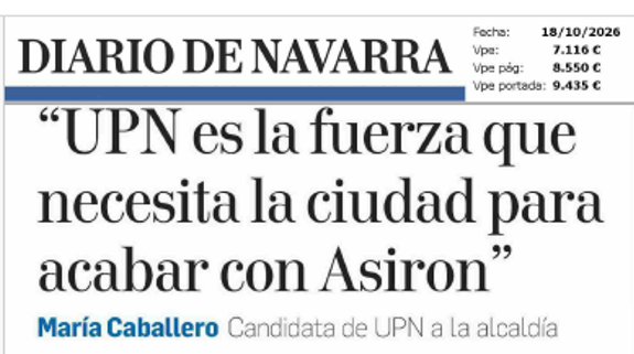 josebaasiron's tweet photo. Pues yo a lo que aspiro es a revalidar la confianza de la ciudadanía, formar de nuevo gobierno municipal, sacar adelante muchos buenos proyectos para la ciudad y mejorar la calidad de vida de la gente de Pamplona.
Pero bueno, María, gracias en cualquier caso por mencionarme... https://t.co/HZAVzKef6w