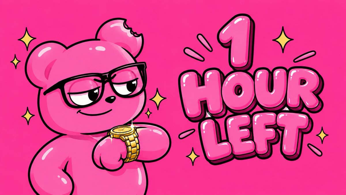 gumithegummy's tweet photo. 1 HOUR FOR $GUMI! Stay soft, never fold.
#gumi #gumithegumy #launch https://t.co/dj3IoI4wBE