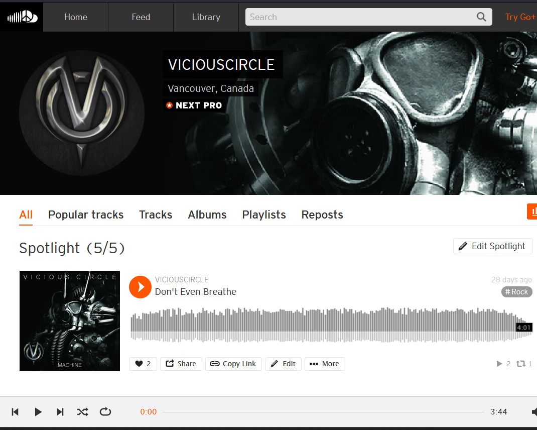 VCIRCLEONLINE's tweet photo. For you #Soundclouders out there you can listen to us here as well. The one cool thing is that there are demo's there to check out you can't get anywhere else.

Listen here - https://t.co/ajK0gBIfx2

#ViciousCircle #VCNation #VCRevolution #VCFineLine #VCArmy #VCMachine https://t.co/lsSk4tSzOq