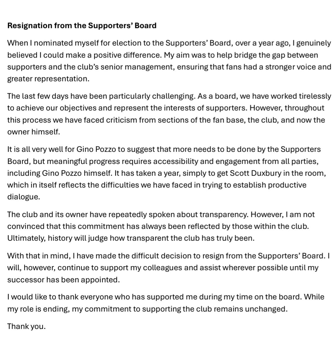Steve70_WFC's tweet photo. @WatfordSupBoard #WatfordFC 

Personal statement https://t.co/mse7xjW8Y8