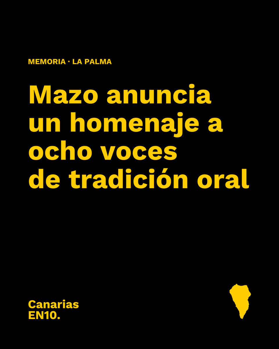 canariasen10's tweet photo. #VillaDeMazo anunció un homenaje a ocho decimistas y verseadores dentro de sus II Jornadas Patrimoniales. El programa abordó la tradición oral, la décima y la memoria local de #LaPalma. Fuente: Ayuntamiento de Villa de Mazo / El Alisio https://t.co/4bdwzIAkEy