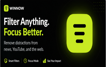 Uniyal_Manas's tweet photo. @buildwtim I have built a browser extension called WINNOW . It filters out your entire web feed . I have also included a dedicated Youtube filter .
And surprisingly 18 people are using it and I have not even advertised it yet. https://t.co/r1qXMfLjLb