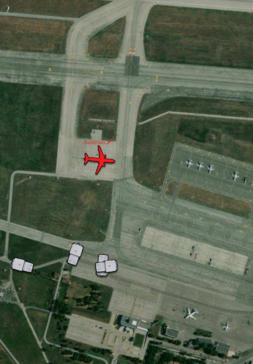 AviationNewsIL's tweet photo. @flightradar24 The aircraft is parked at an isolated stand while passengers are being deplaned and security teams search the aircraft.
At this stage, no explosive device has been confirmed.
#AustrianAirlines #OS82 #TelAviv #Sofia #BombThreat #Breaking https://t.co/DESkiEhRuN