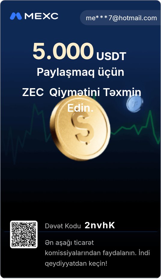 ozgur_beyi's tweet photo. MEXC-də mənə qoşulun və 10.000 USDT-ə qədər bonus qazanın!
https://t.co/eTdvUoTYOc https://t.co/AcPX32FHrH