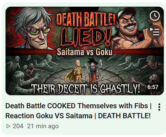 JackTDG2's tweet photo. Being a Dragon Ball youtuber and using A.I. gotta be the most disrespectful thing possible. https://t.co/faPyBGhSQk