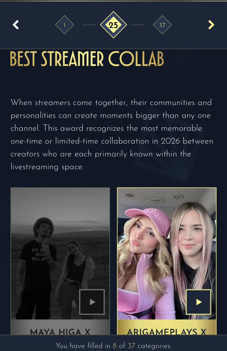 quackgiddy's tweet photo. REMEMBER TO VOTE FOR 

• KATIE B FOR BEST MINECRAFT STREAMER pg 14 

• YOUNG MULTI BEST INTERNATIONAL STREAMER pg 23 

• QSMP FOR BEST CONTENT GROUP pg 22

• ARI &amp; RIVERS FOR BEST STREAMER COLLAB pg 25 

https://t.co/YEbi25IEJv https://t.co/pORGf9W5M7