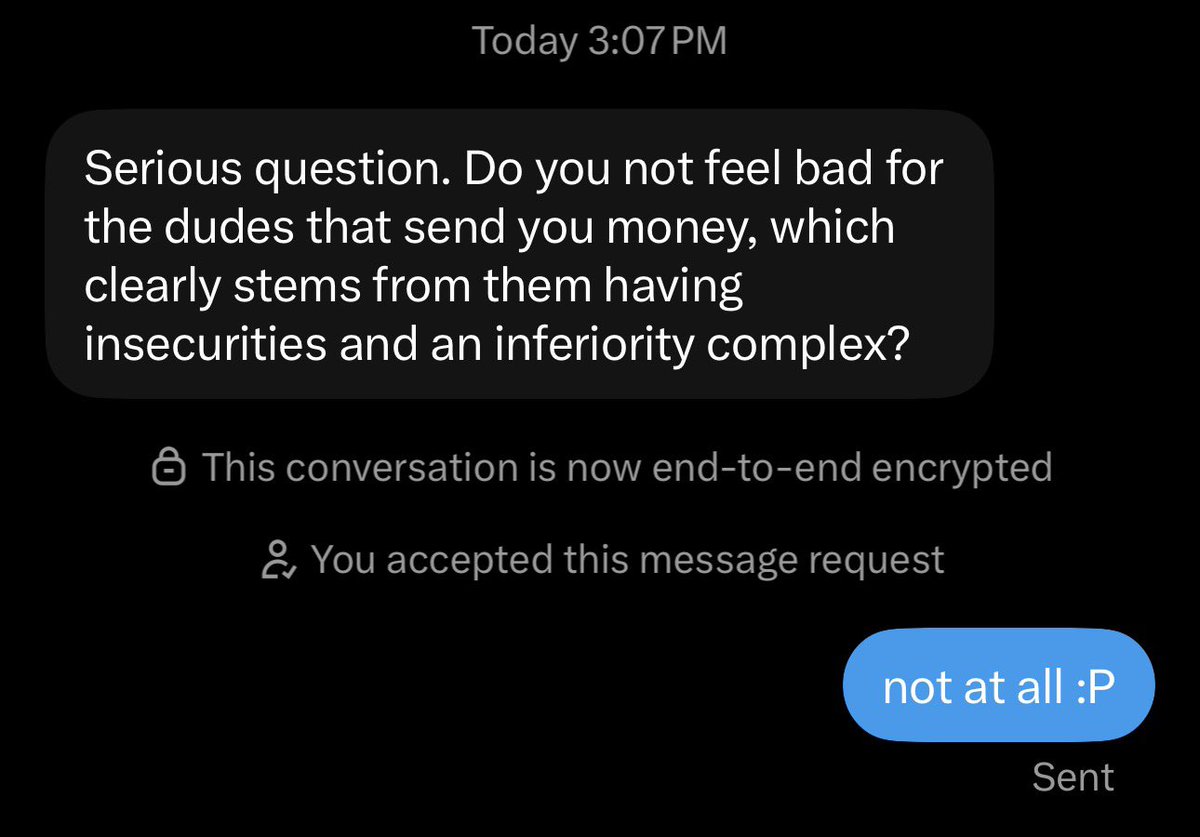 spoilednympho's tweet photo. don’t dm me with dumb questions pls and thx https://t.co/2sRYkmm5Tp