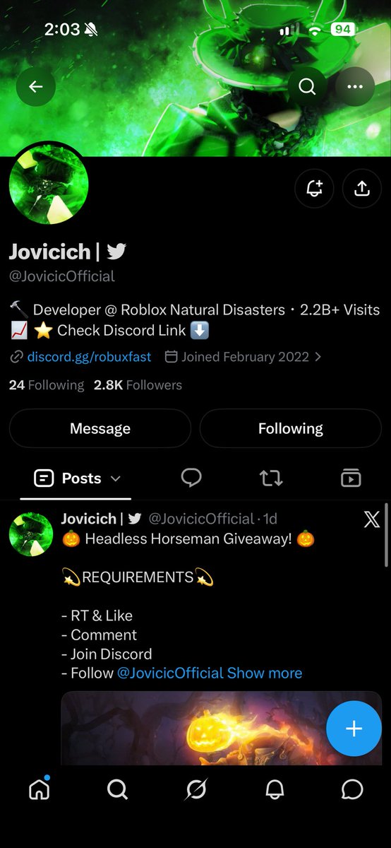 Robloxaccadomy's tweet photo. @JovicicOfficial Done and goodluck to all
Game pass: https://t.co/zcrrXzE4xV
Incase link does work here is Gamepass ID: 2004950420 https://t.co/JN6AyvDBWR