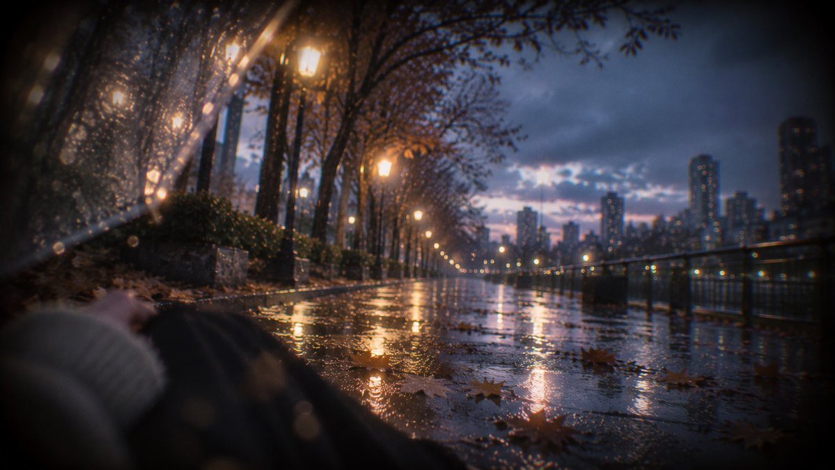 mia_moon_jp's tweet photo. この前歩いた道、雨が降ってた記憶がある。

濡れた道に街灯が映って、すごく綺麗だった。

でも、撮った動画ではずっと晴れてる。🌙 https://t.co/eWJOQLJuKE