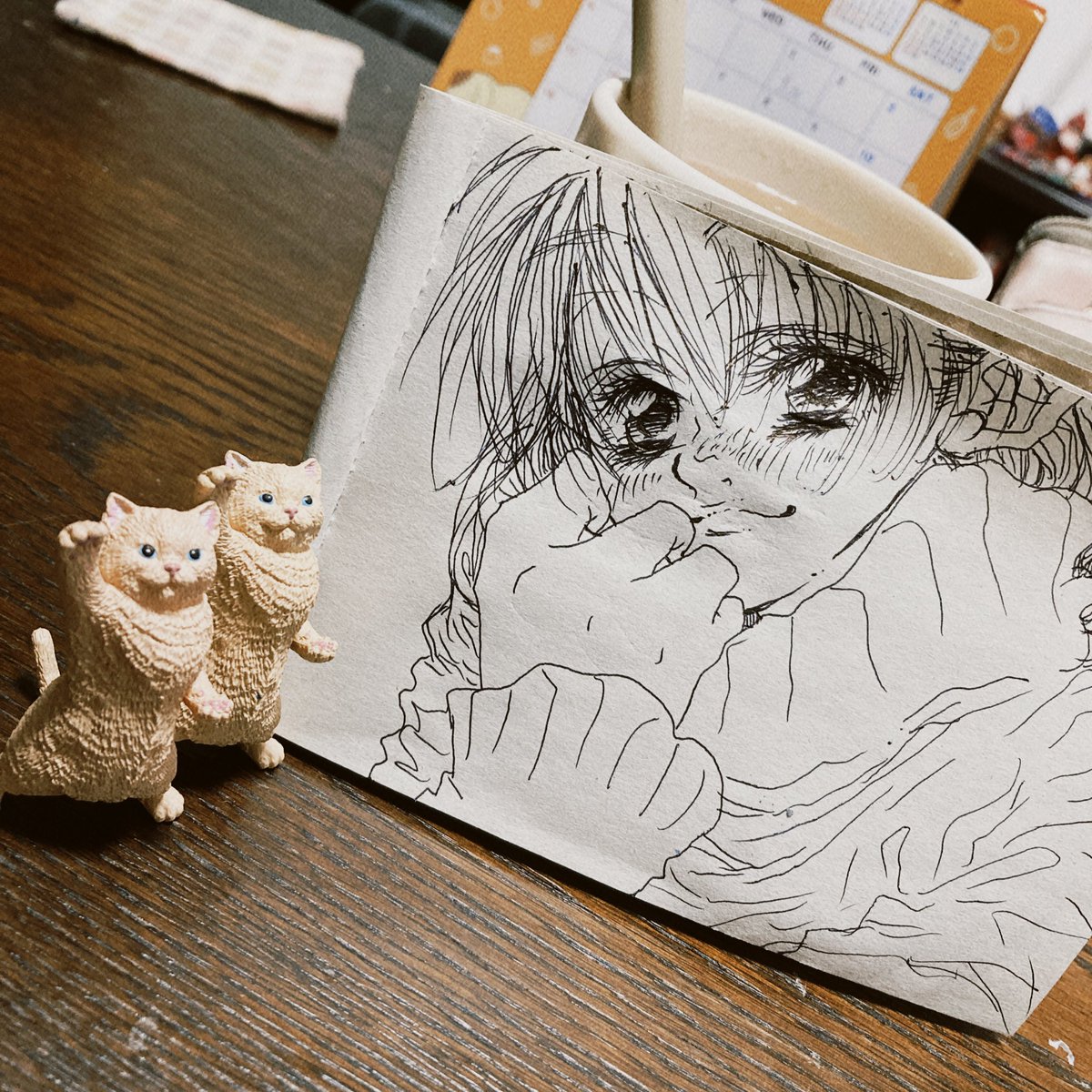 bsz5mn's tweet photo. #オリキャラ 
 #落書き 
 #女の子絵 

オリキャラ女の子さんを
描きました( ơ ᴗ ơ )🎀.⋆

ペン画一発描きですけどもぉ💦
:( ;´꒳`;)💦

眠いけど
寝たくなくて絵を描こうと思っています☺️✨️

夜中だから
そっち系の絵柄に走るかも(；´Д｀)💦

既に、(*-ω-`*).ﾟ｡. ｳﾄｳﾄ💭💤 https://t.co/a1hLGlTYM4
