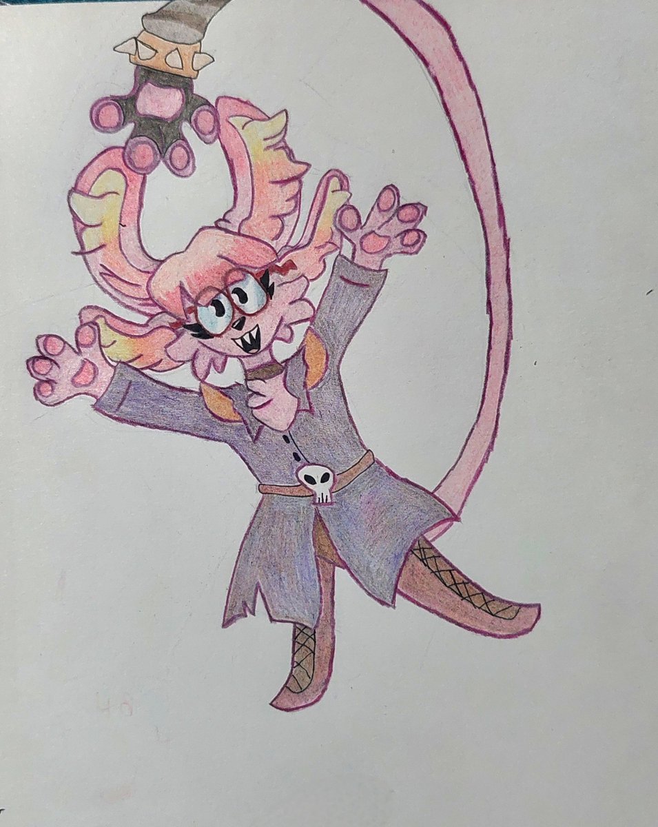 Flight_Breaker's tweet photo. The Pink Thing! I already love her!
#CallingAllVillains #CAV #thepinkthing #thepinkthingcav #traditionalart https://t.co/QAw5HGYUaH