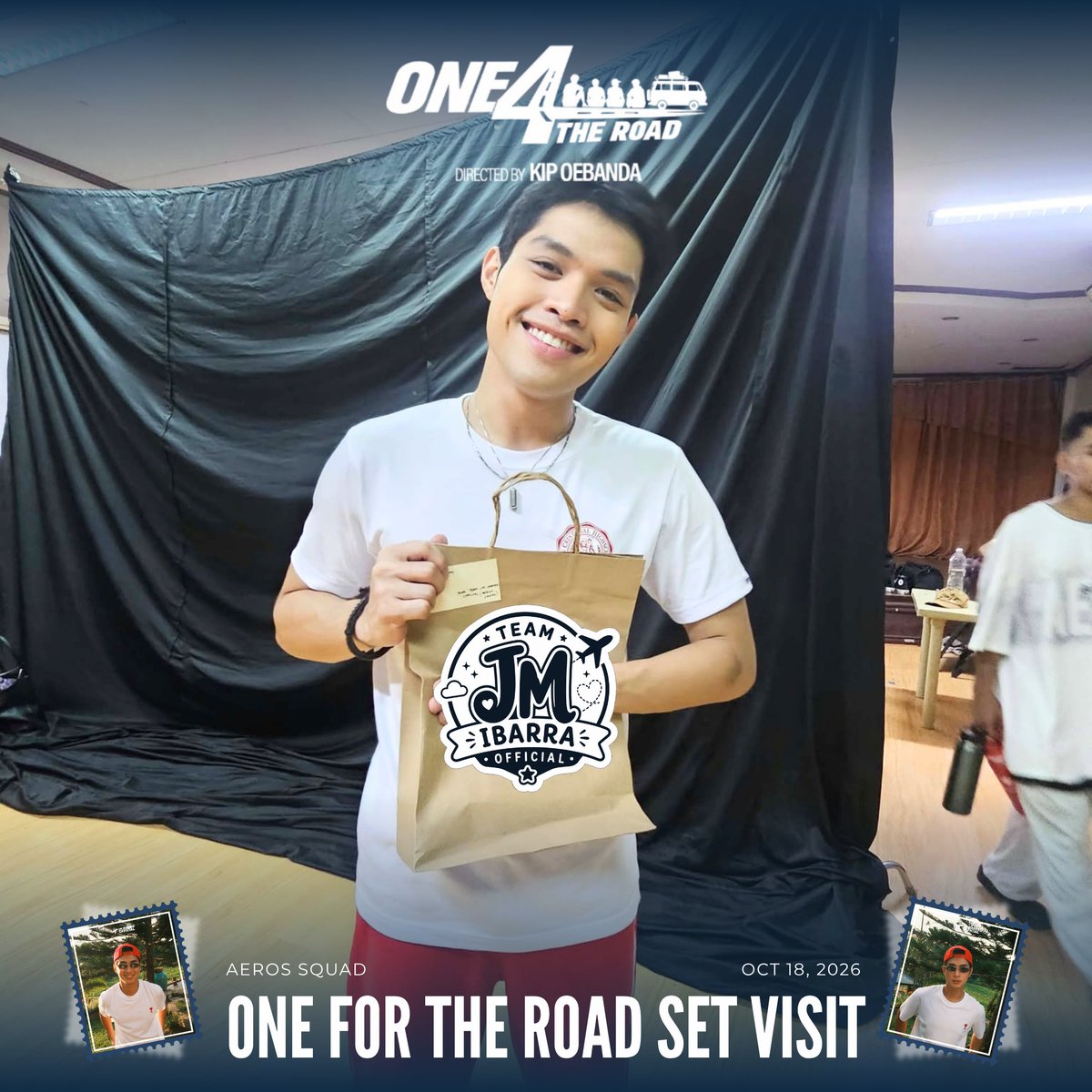 TeamJMIbarraOFC's tweet photo. Solo snaps of the boys as they received their little gifts from Aeros. These miles make every little effort worth it! 

#O4TRMovie https://t.co/ldI5JHbsU9