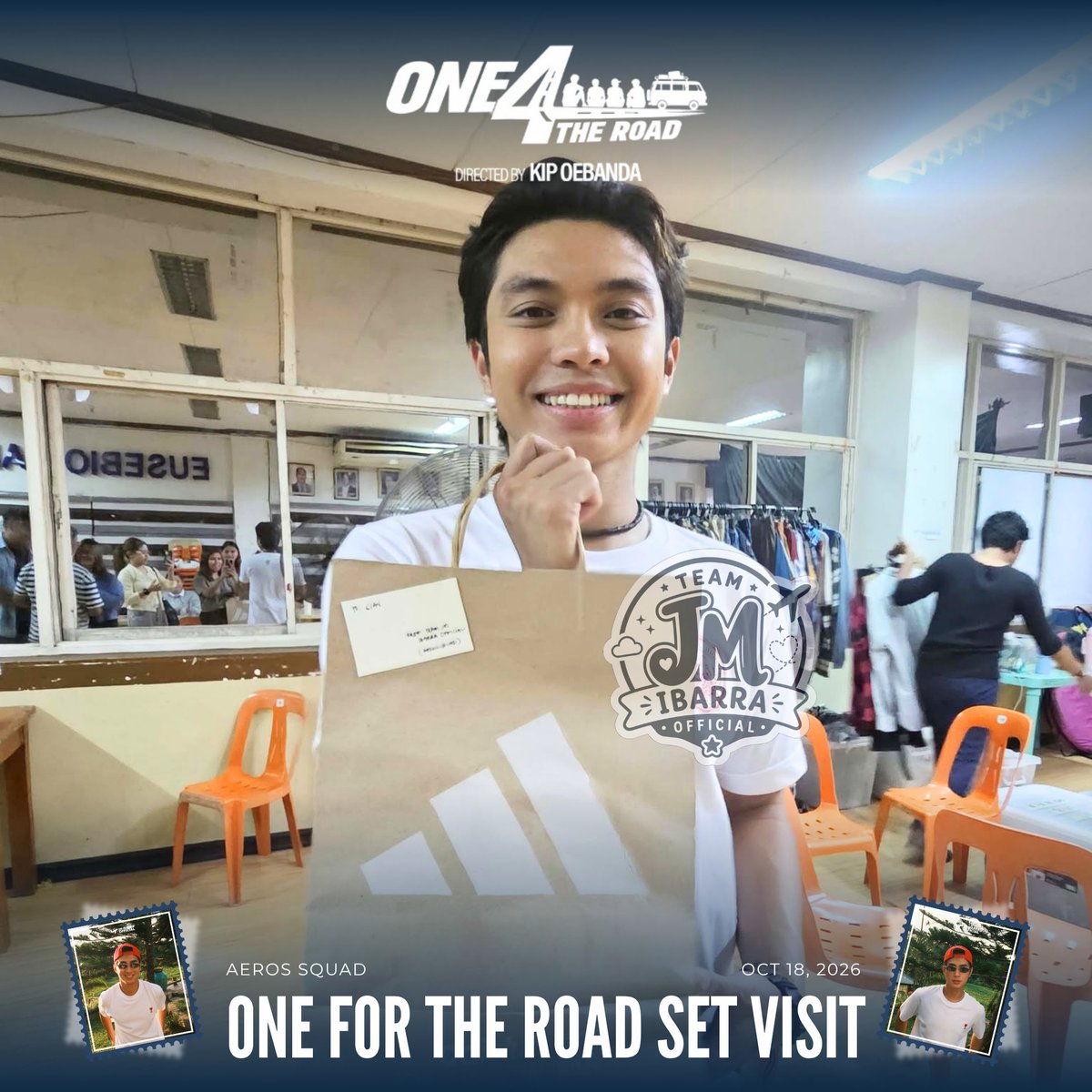 TeamJMIbarraOFC's tweet photo. Solo snaps of the boys as they received their little gifts from Aeros. These miles make every little effort worth it! 

#O4TRMovie https://t.co/ldI5JHbsU9