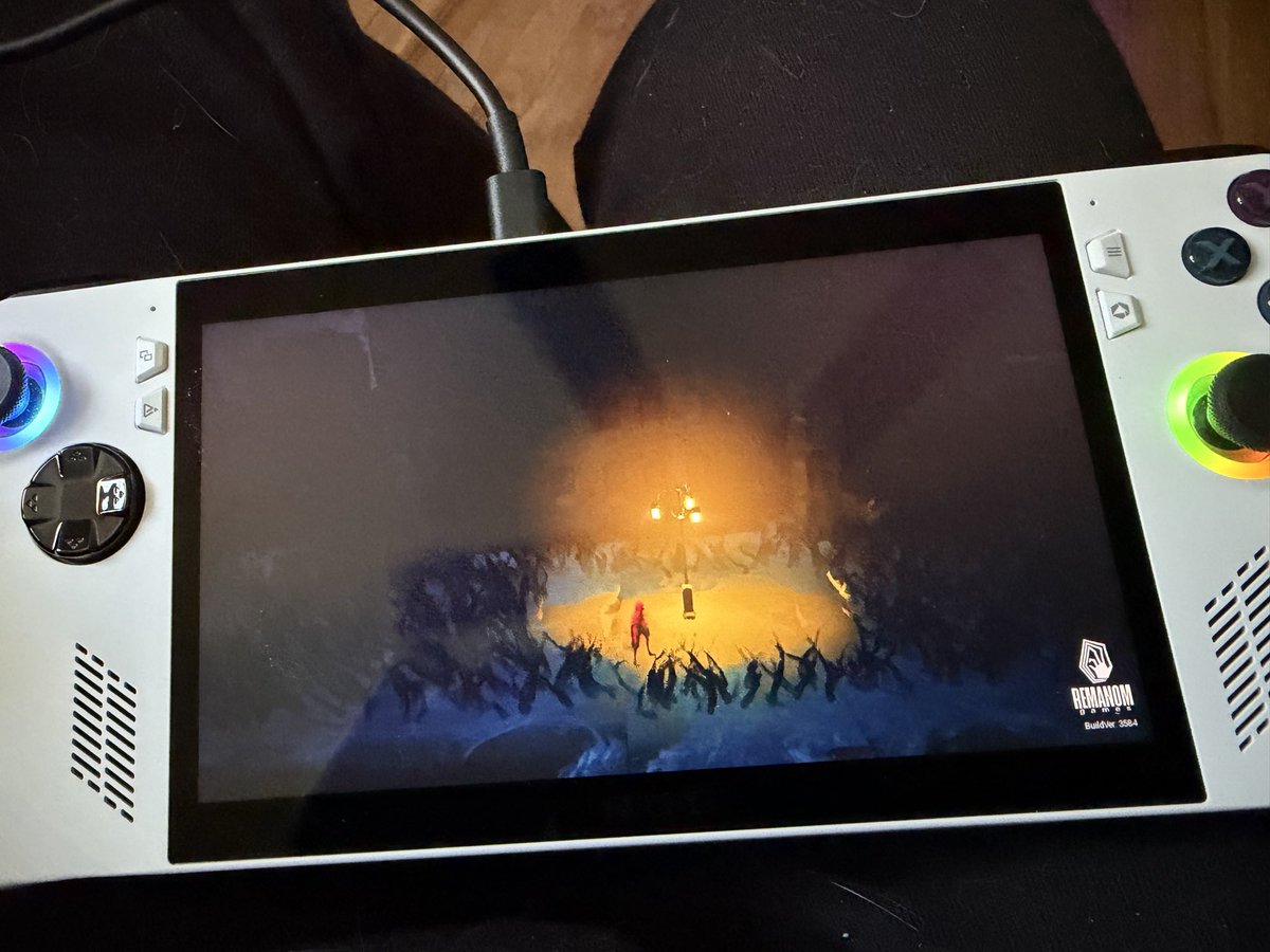 RemanomGames's tweet photo. Why yes, you CAN play our upcoming demo on a #ROGAlly ! Try it for yourself when the demo drops on 10/26.
@ASUS_ROG
#RemanomGames
#Unhappening
#horrorgame
#sidescroller https://t.co/lpWJOcWzam