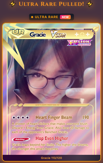FauziUI2xic's tweet photo. @FouReality_ @Gracieluv_ID @Gracie_JKT48 Setelah buka 10 Pack, langsung dapet UR 2 loh yaa GG https://t.co/KaFcDKydGu