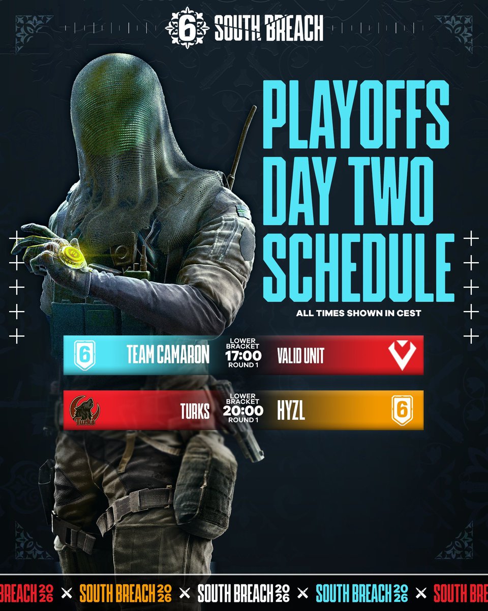 ESIX_FR's tweet photo. Deuxième journée des playoffs du South Breach à suivre en direct sur notre Twitch ! 🔫

🎙️ @quantlik 
📺 https://t.co/6oppdzonh6 https://t.co/xr5AiFBAkU