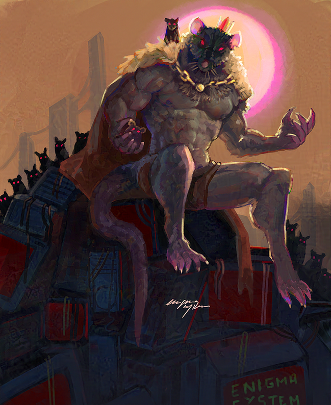 enigma_system's tweet photo. Day 19 of #weretober2026 is Rat!! https://t.co/oAmnPt471B