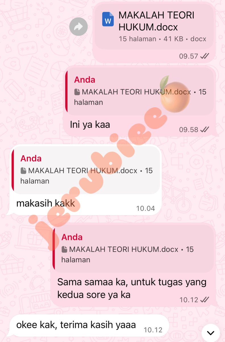 jerubiee's tweet photo. MAKALAH TEORI HUKUM &amp; POLITIK HUKUM✔️

Cust panik❎
Penjoki panik✅
Panik tiba-tiba kakanya ga ada kabar untung aman aman ajaa😭
#zonauang #zonajajan https://t.co/WCCXhlpkas