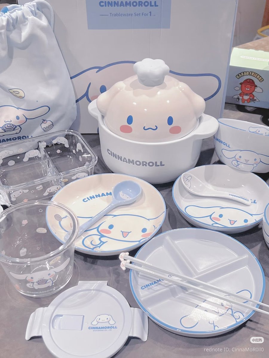 yumiisokay's tweet photo. Cinnamoroll tableware ♡ https://t.co/EfBCvYGa5N