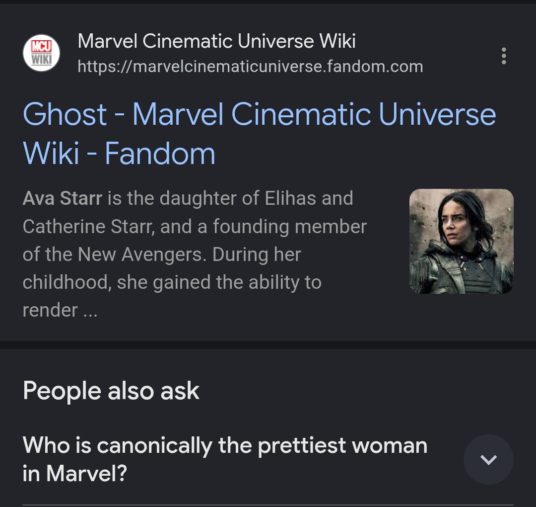 avastarterr's tweet photo. Was searching for informations about Ava on google and found this question lol I know thats right https://t.co/tJ9r7ubDn7