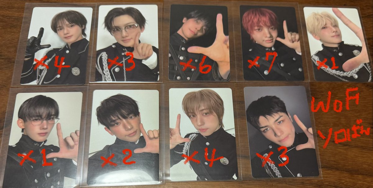 chimachima_com's tweet photo. &amp;TEAM WoF MoM トレカ お譲り
【譲】画像のもの
【求】50円/枚
(郵送の方は+送料)
無限回収♾の方など是非♪ https://t.co/kRnH7iZVQc