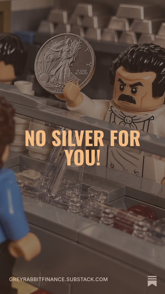 GreyRabbitFin's tweet photo. Six consecutive years of silver deficits.

74% of mine supply is tied to other metals.

Now imagine a sovereign debt crisis unleashing a scramble for physical silver/wealth preservation. 

The next 10 months could get interesting.

No Silver for You! 🥈🍲

https://t.co/NLP66SVoEb https://t.co/YM5EzPdlgw