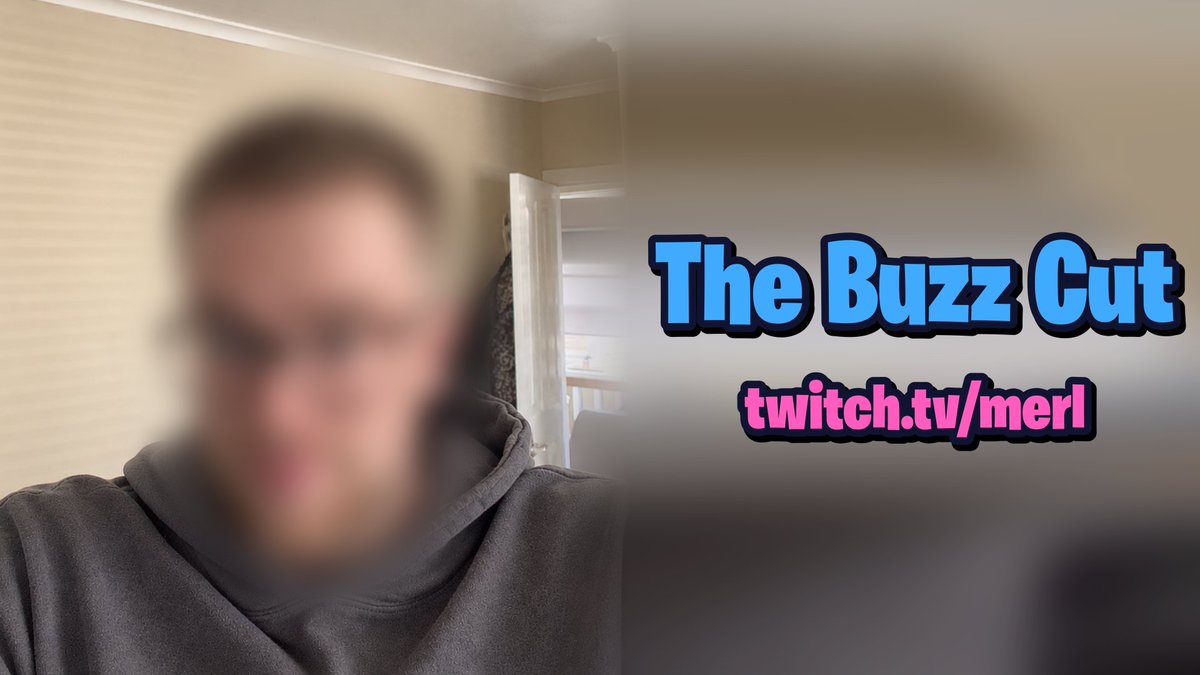 Merl's tweet photo. You hit on the subathon, now its time for buzzcut 😭✂️

see you in a few months curly hair, twitch: merl https://t.co/zm52ObI3tF