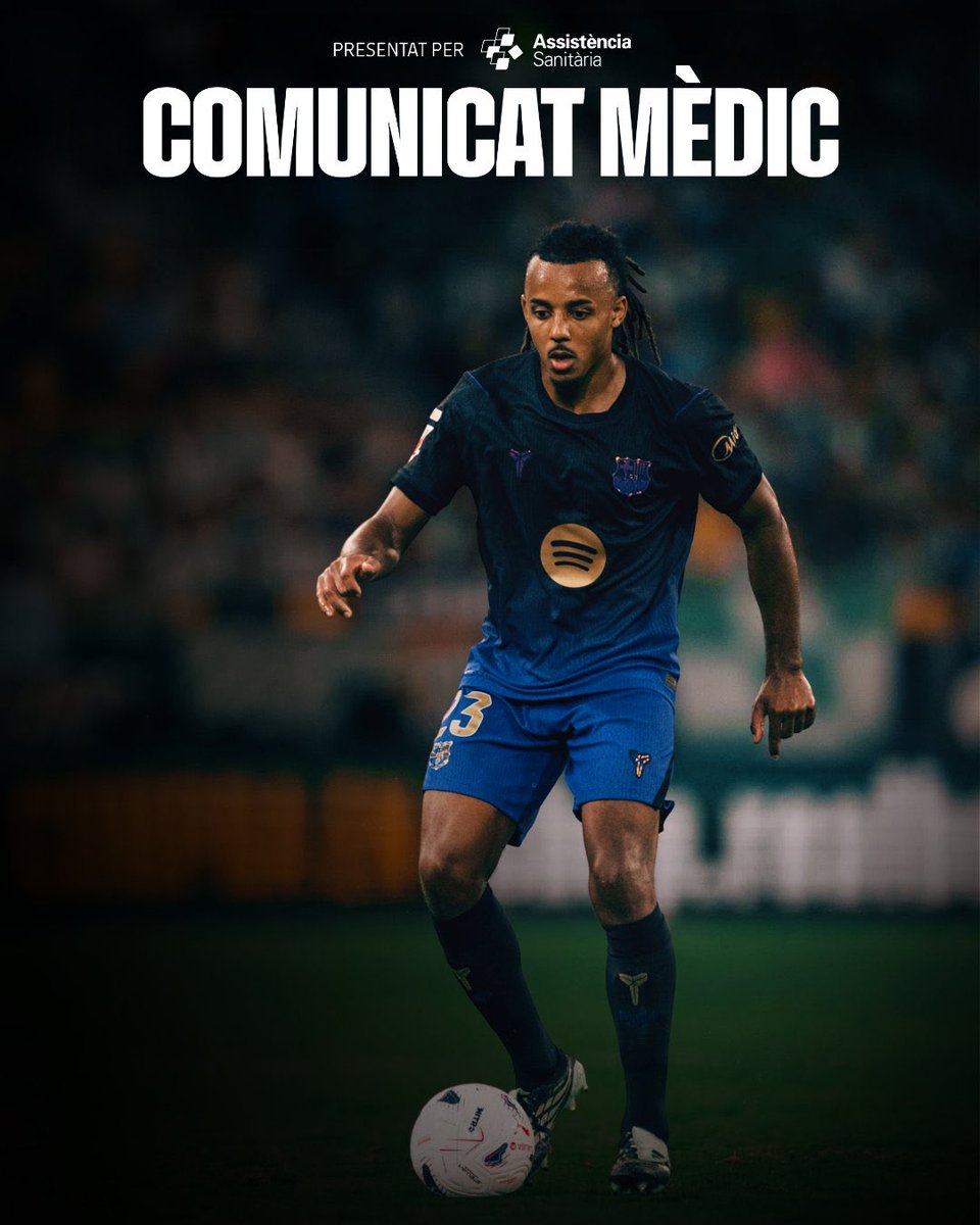 BarcaFRNews's tweet photo. 🚨🚨🚨 COMMUNIQUÉ MÉDICAL 🚨🚨🚨

ERIC GARCIA SERA ABSENT 3-4 SEMAINES A CAUSE D’UNE BLESSURE A LA CUISSE ‼️

KOUNDE FORFAIT POUR LE MATCH DE LDC FACE A PARIS A CAUSE D’UNE ENTORSE A LA CHEVILLE ❌ https://t.co/ChNaMbgMbD